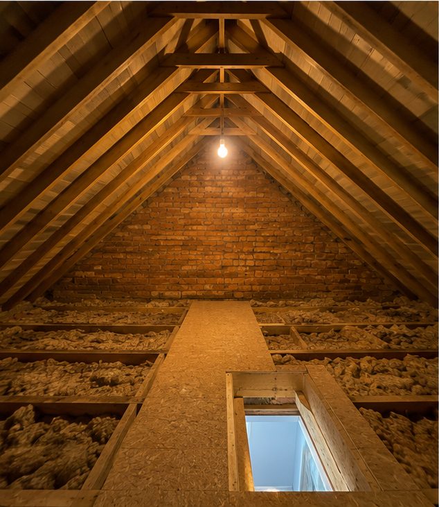 Before: the loft of a Victorian terrace with a rear box dormer in Liverpool, ahead of the multifoil installation